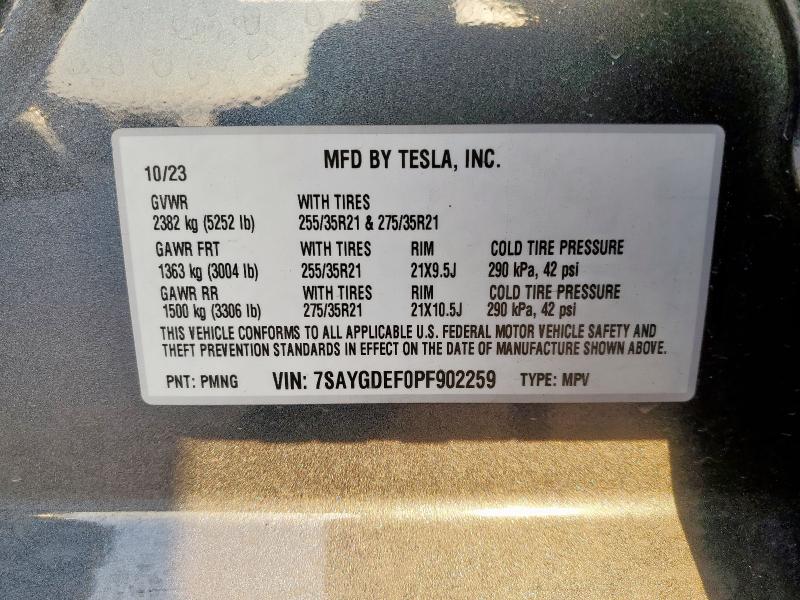 2023 TESLA MODEL Y - 7SAYGDEF0PF902259