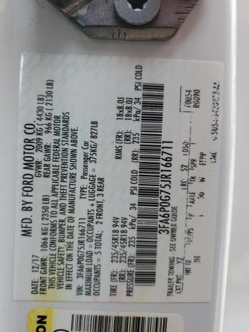 2018 FORD FUSION S 3FA6P0G75JR166711