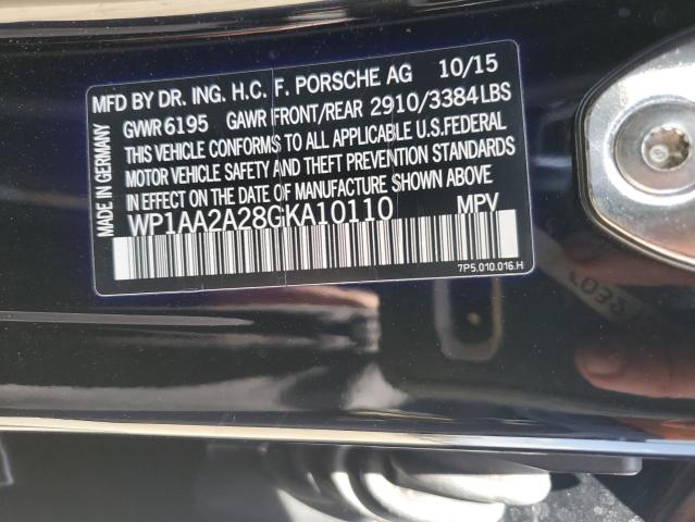 2016 PORSCHE CAYENNE - WP1AA2A28GKA10110