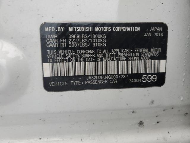 2016 MITSUBISHI LANCER ES JA32U2FU4GU007232