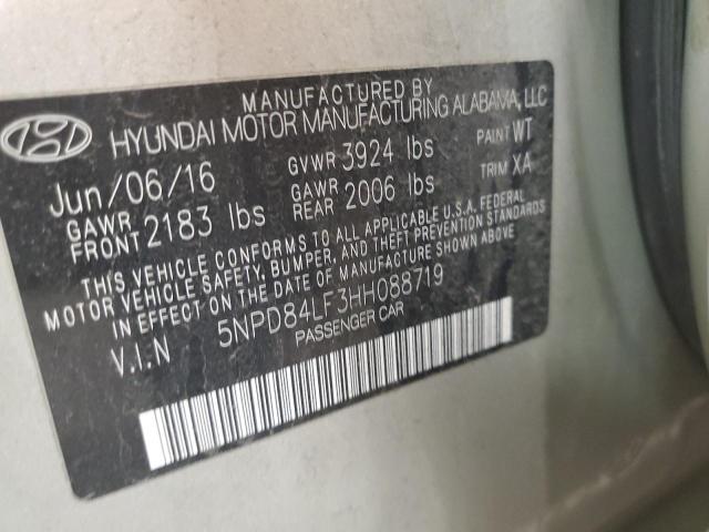2017 HYUNDAI ELANTRA SE - 5NPD84LF3HH088719