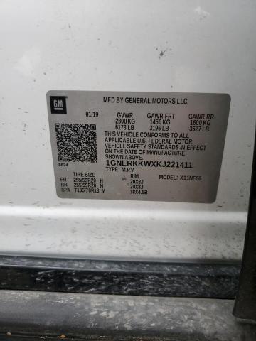 2019 CHEVROLET TRAVERSE P - 1GNERKKWXKJ221411