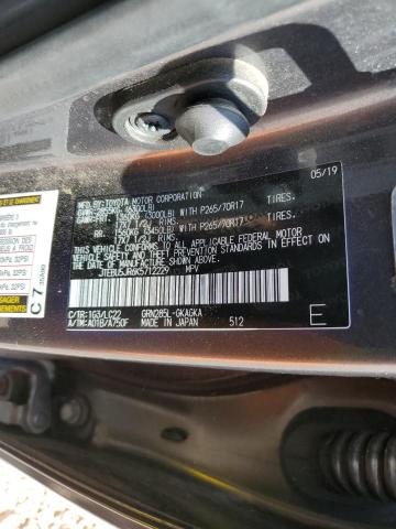 2019 TOYOTA 4RUNNER SR JTEBU5JR6K5712229