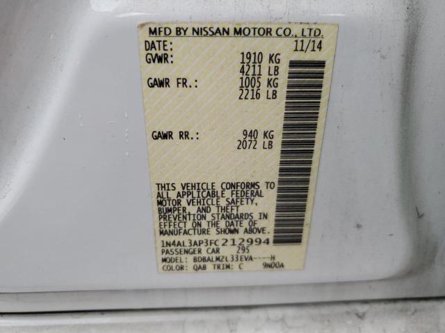 2015 NISSAN ALTIMA 2.5 - 1N4AL3AP3FC212994