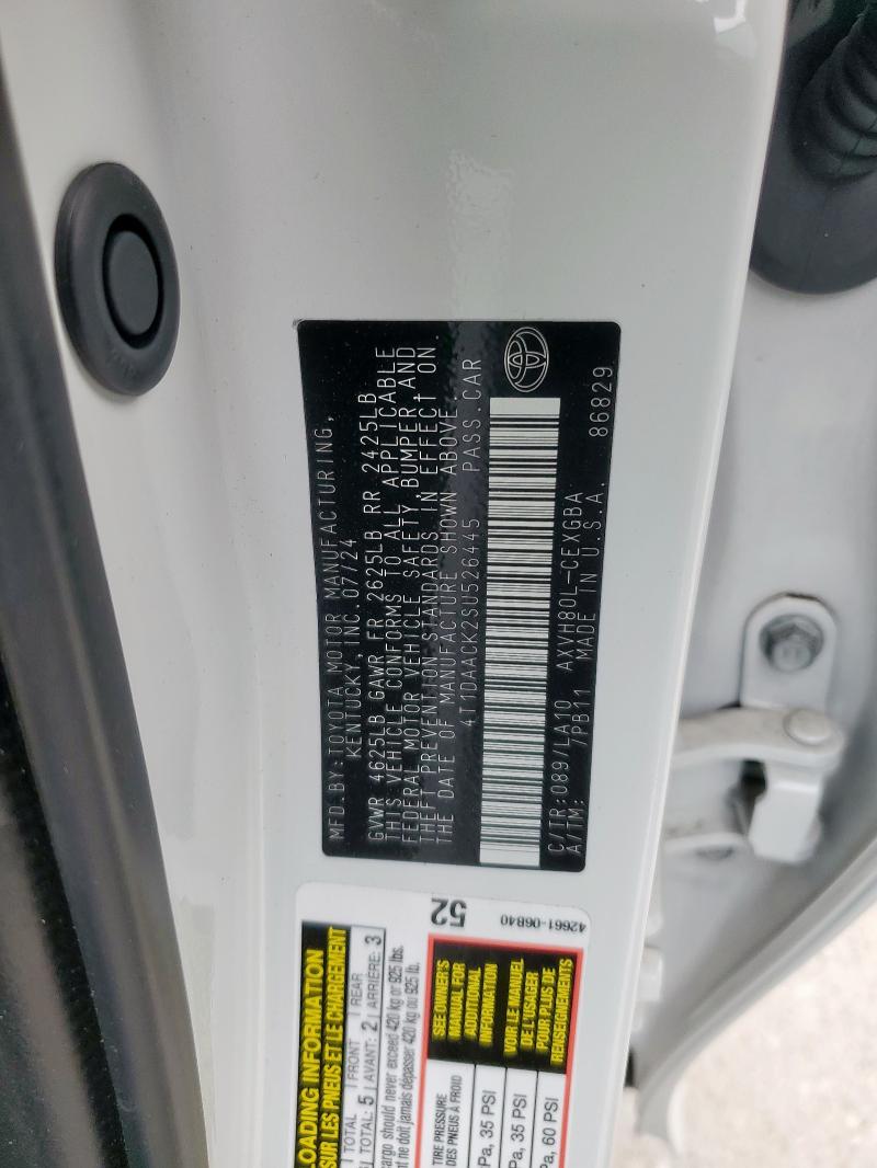2025 TOYOTA CAMRY XSE - 4T1DAACK2SU526445