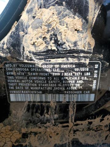 2015 VOLKSWAGEN PASSAT S - 1VWAS7A3XFC079746