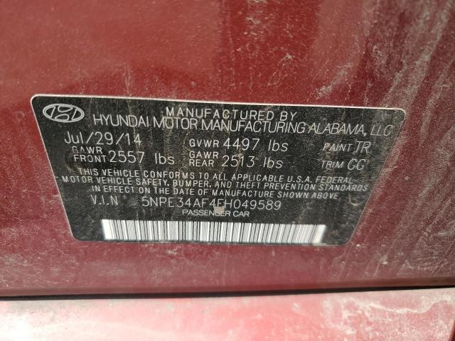2015 HYUNDAI SONATA SPO - 5NPE34AF4FH049589