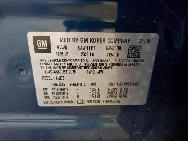 2020 BUICK ENCORE PRE - KL4CJASB7LB010039