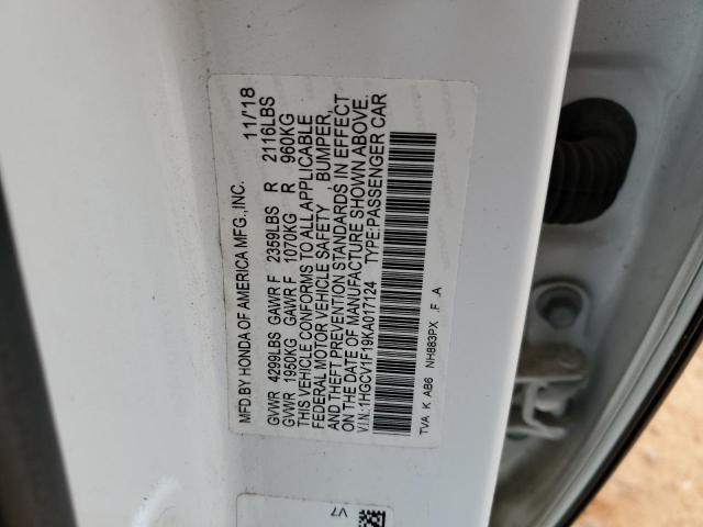 2019 HONDA ACCORD LX - 1HGCV1F19KA017124