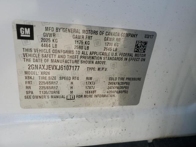2018 CHEVROLET EQUINOX LT - 2GNAXJEVXJ6107177