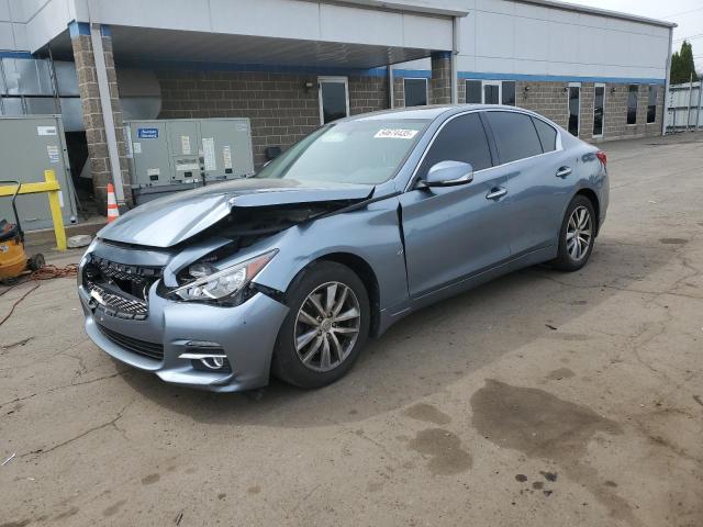 INFINITI Q50 BASE 2015 blue  gas JN1BV7AR6FM415683 photo #1