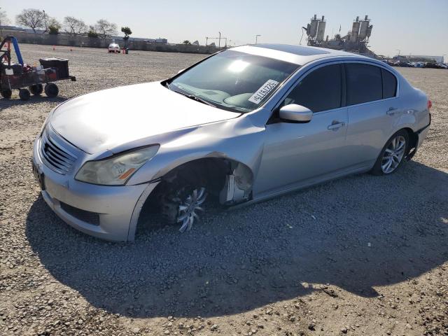 INFINITI G37 BASE 2009 silver sedan 4d gas JNKCV61E49M305646 photo #1