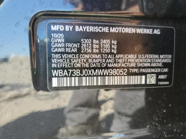 2021 BMW 540 XI WBA73BJ0XMWW98052