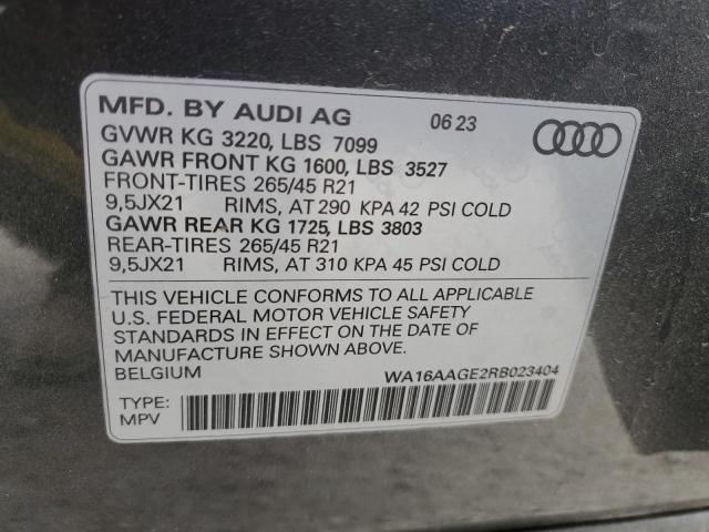 2024 AUDI Q8 E-TRON - WA16AAGE2RB023404
