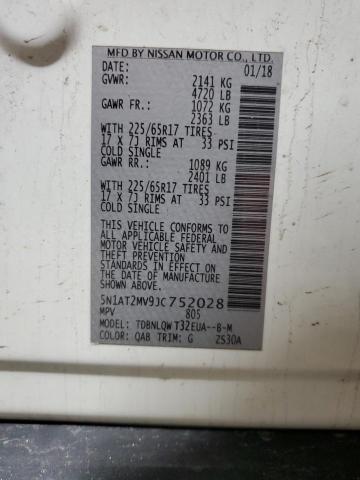 2018 NISSAN ROGUE S - 5N1AT2MV9JC752028