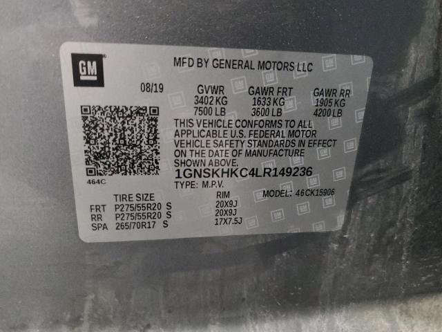 2020 CHEVROLET SUBURBAN K - 1GNSKHKC4LR149236