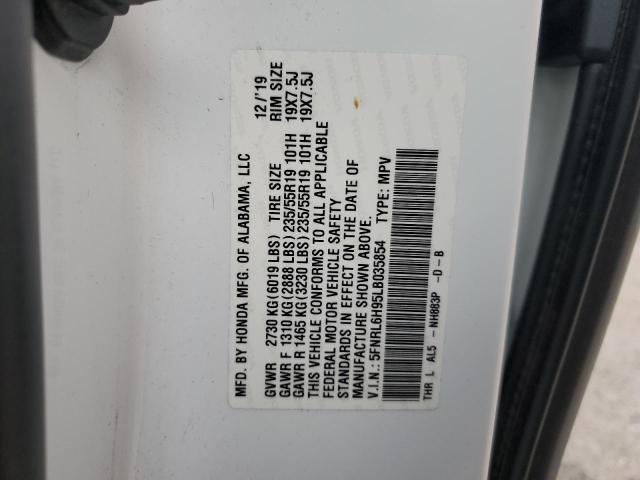 2020 HONDA ODYSSEY EL 5FNRL6H95LB035854