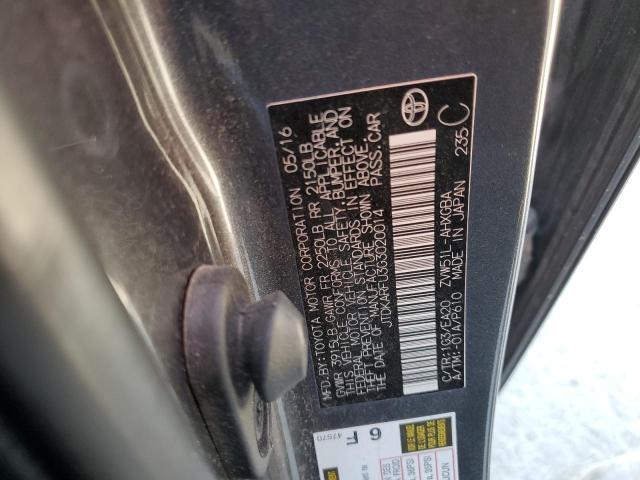 2016 TOYOTA PRIUS - JTDKARFU3G3020014