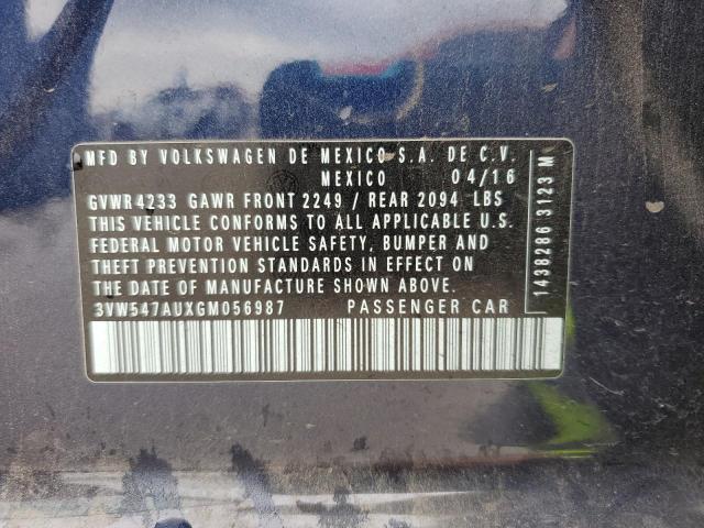 2016 VOLKSWAGEN GTI S/SE - 3VW547AUXGM056987