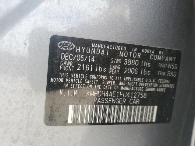 2015 HYUNDAI ELANTRA SE - KMHDH4AE1FU412758