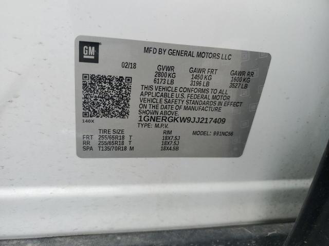 2018 CHEVROLET TRAVERSE L - 1GNERGKW9JJ217409