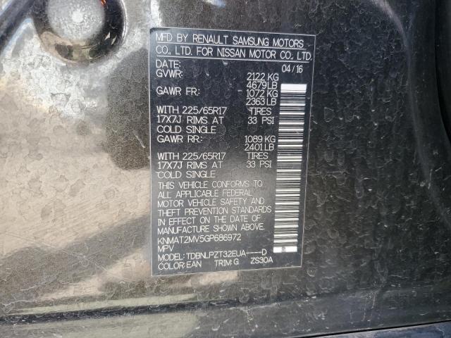 2016 NISSAN ROGUE S - KNMAT2MV5GP686972