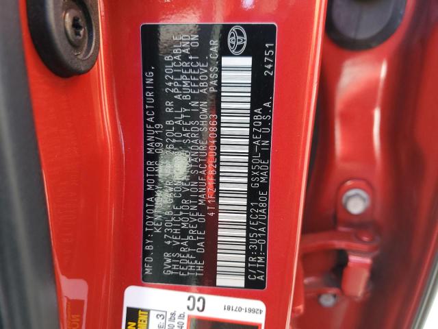 2020 TOYOTA AVALON XSE 4T1FZ1FB2LU040863