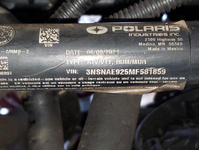 2021 POLARIS RZR XP TUR - 3NSNAE925MF581859