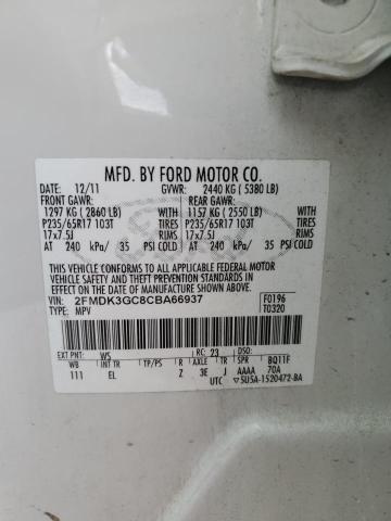 2012 FORD EDGE SE - 2FMDK3GC8CBA66937