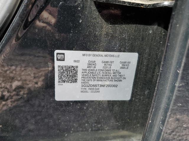 2022 CHEVROLET MALIBU LT - 1G1ZD5ST3NF203302