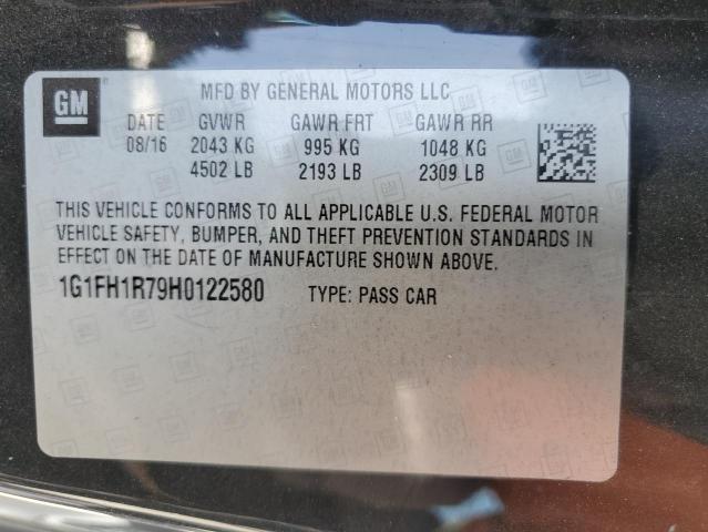 2017 CHEVROLET CAMARO SS 1G1FH1R79H0122580