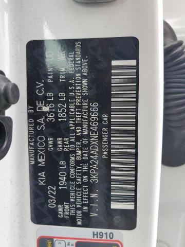 2022 KIA RIO - 3KPA24ADXNE469666