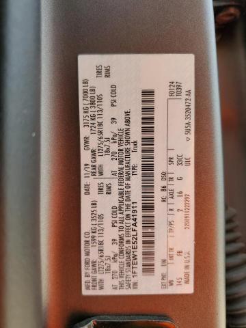 2020 FORD F150 SUPER - 1FTEW1E52LFA41911