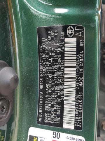 2015 TOYOTA COROLLA L - 2T1BURHE4FC289464