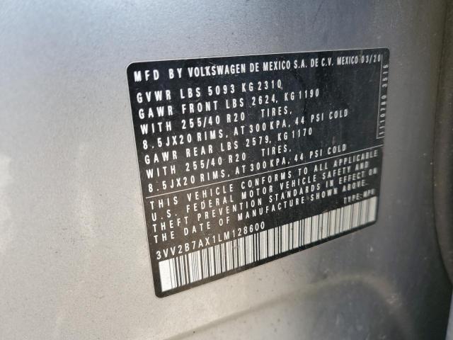 2020 VOLKSWAGEN TIGUAN SE - 3VV2B7AX1LM128600