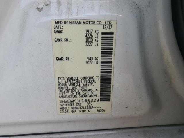 2018 NISSAN ALTIMA 2.5 - 1N4AL3AP1JC165229