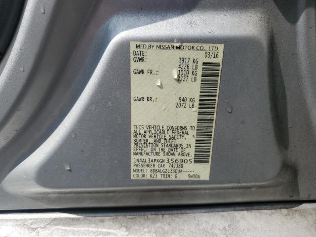 2016 NISSAN ALTIMA 2.5 - 1N4AL3APXGN356905