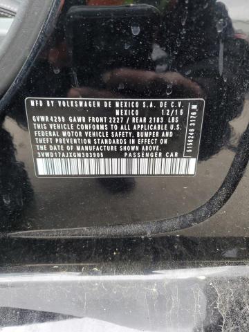 2016 VOLKSWAGEN JETTA SPOR - 3VWD17AJXGM303905