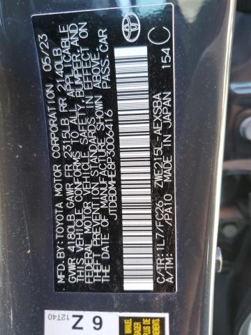 2023 TOYOTA COROLLA LE - JTDBDMHE8P3006416