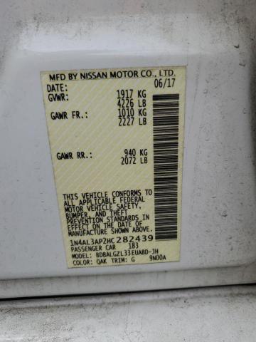 2017 NISSAN ALTIMA 2.5 - 1N4AL3AP2HC282439