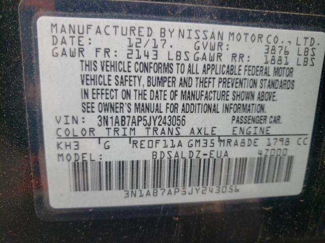 2018 NISSAN SENTRA - 3N1AB7AP5JY243056