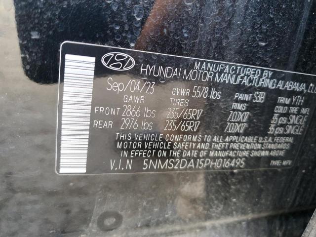 2023 HYUNDAI SANTA FE B 5NMS2DA15PH016495
