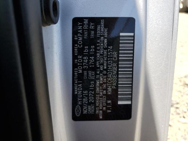 2017 HYUNDAI VELOSTER - KMHTC6AD1HU311574