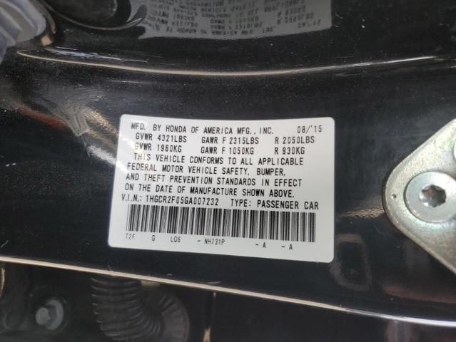 2016 HONDA ACCORD EX - 1HGCR2F05GA007232
