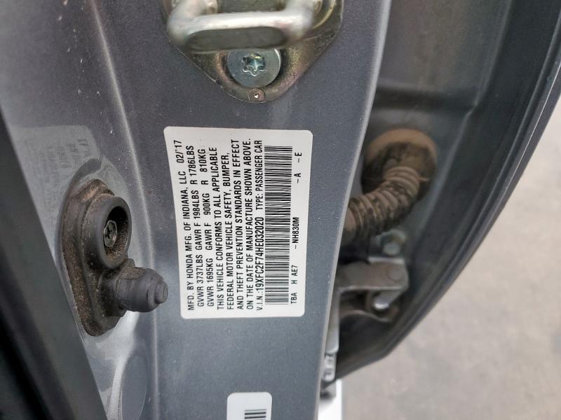 2017 HONDA CIVIC EX - 19XFC2F74HE032020