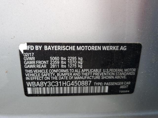 2017 BMW 340 XIGT - WBA8Y3C31HG450887