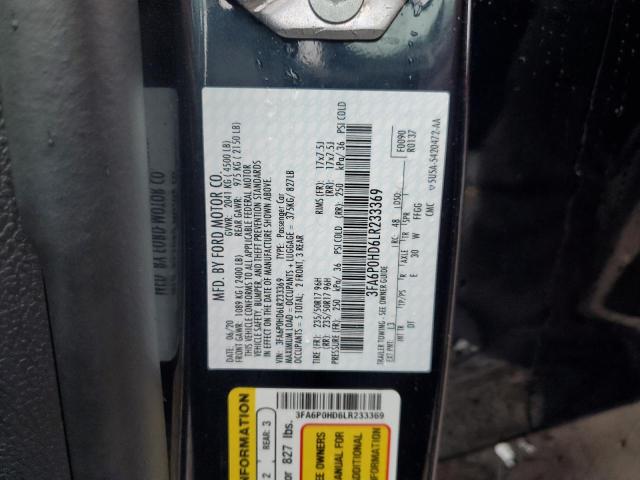 2020 FORD FUSION SE - 3FA6P0HD6LR233369