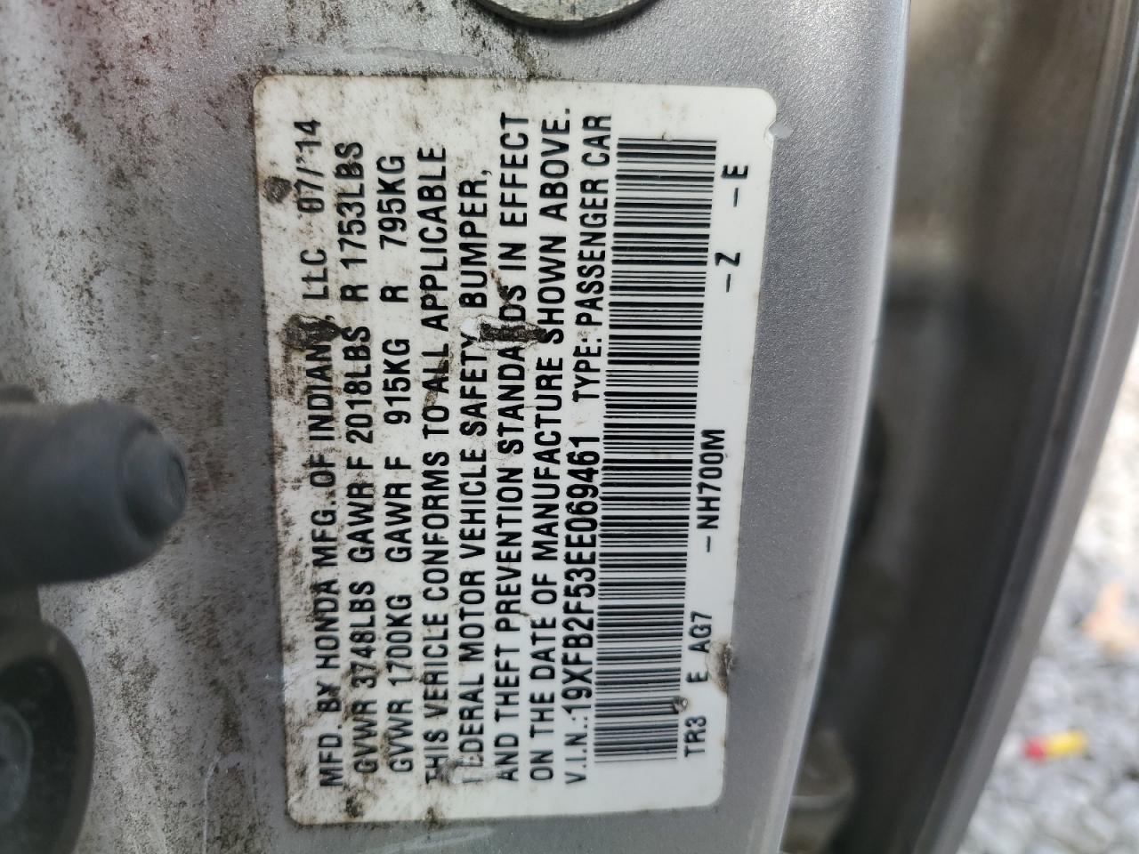 Honda Civic lx 2014