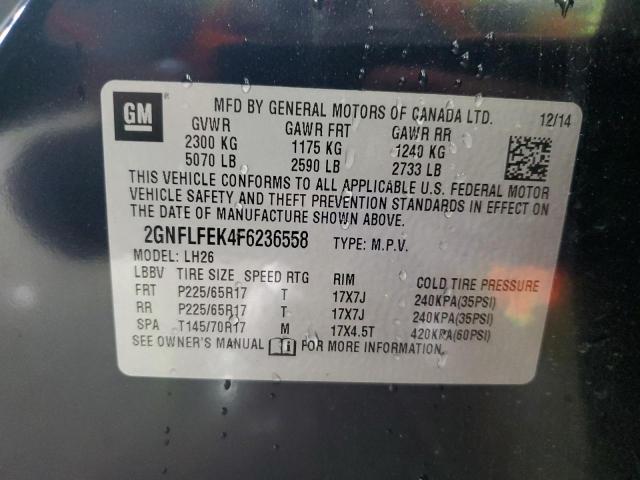 2015 CHEVROLET EQUINOX LT - 2GNFLFEK4F6236558