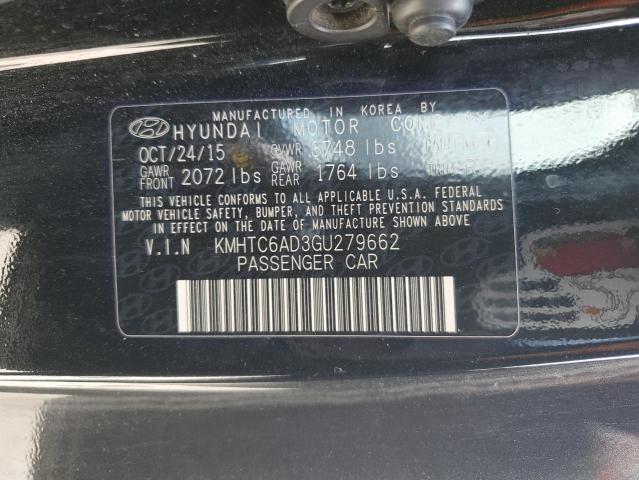 2016 HYUNDAI VELOSTER - KMHTC6AD3GU279662